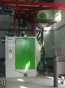 TUBE SHOT BLASTING MACHINE